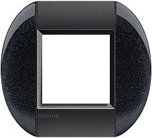 Рамка овальная Legrand BTicino LivingLight 2 мод антрацит картинка